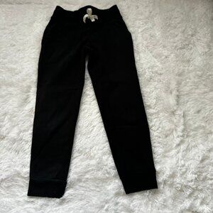 Cat & Jack XS 4/5 Girls Black Joggers Drawstring Pull On Warm Comfy Winter Pants